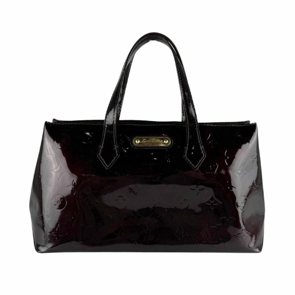 Louis Vuitton Handbag Monogram Vernis Wilshire Amarante